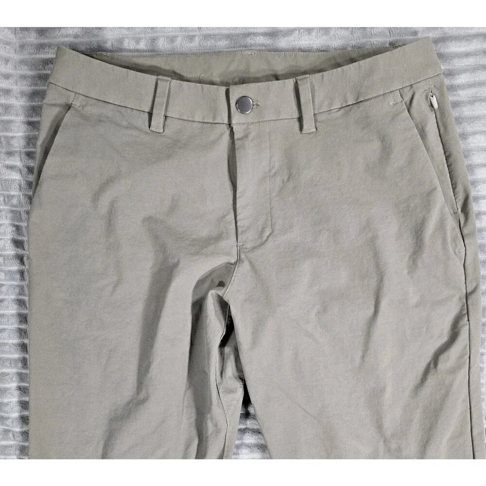 Mens Lululemon Slim Fit Classic Fit Trouser Pants 31x29 Gray